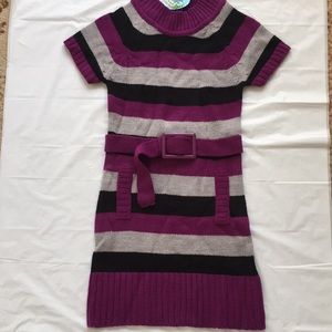 NWT Blue Heart knitted dress, Girl Size S(7/8)