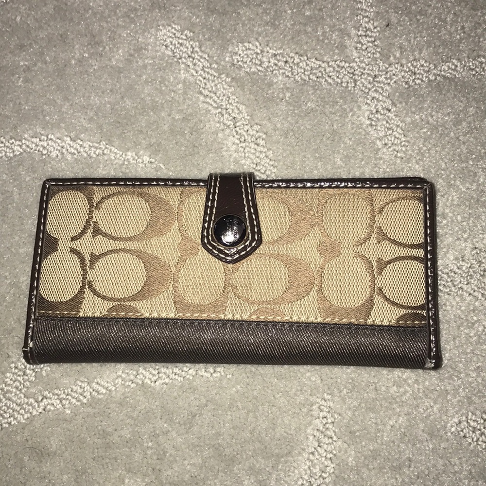 New Coach Canvas Wallet