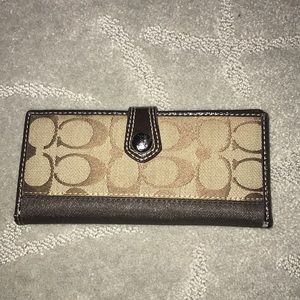 New Coach Canvas Wallet