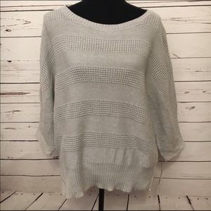 Grey with silver sweater, NWT
