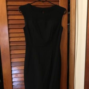 Black silk wool Banana Republic dress