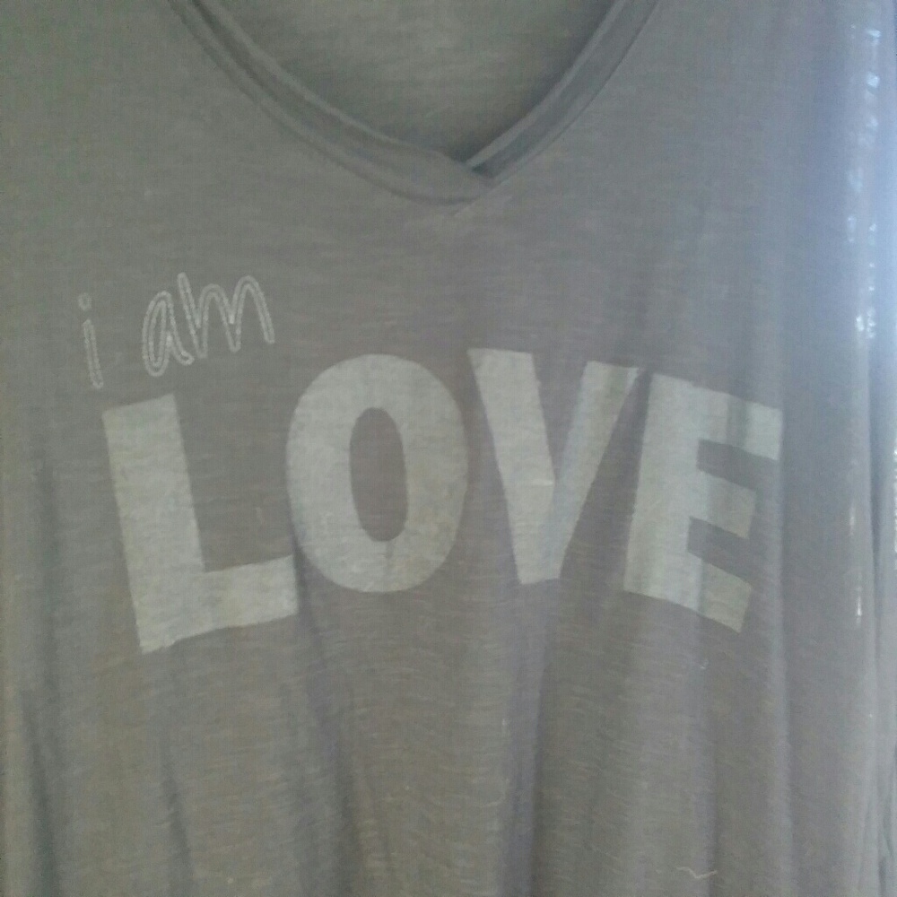 Black peace, love and boheme top.