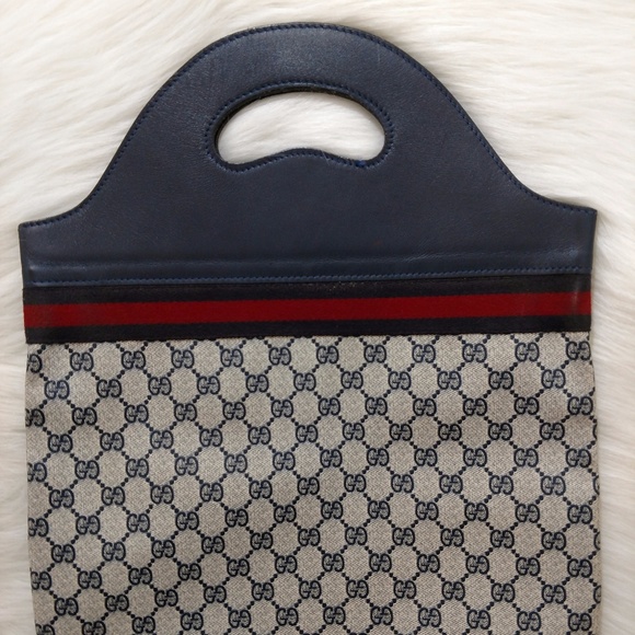 SOLD Authentic 1970s  Vintage Gucci Tote Shopper - Picture 2 of 7