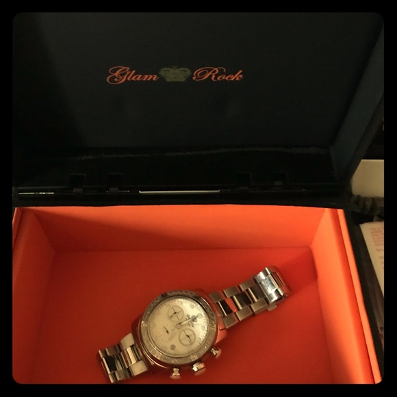 Women’s diamond glam rock watch - Picture 1 of 4