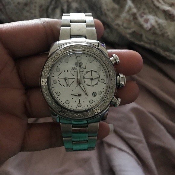 Women’s diamond glam rock watch