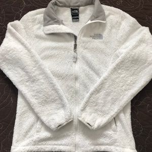 North Face Osito White Zip-Up Jacket
