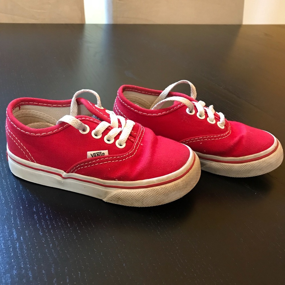 Red Vans - Low Tops