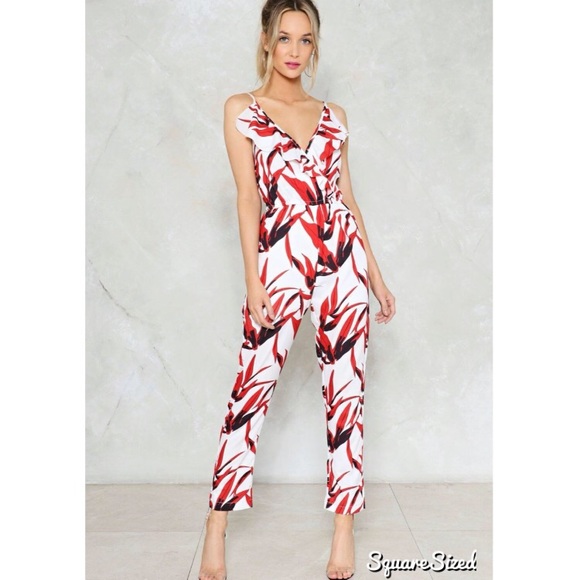 Nasty Gal Pants - Nasty Gal floral jumpsuit