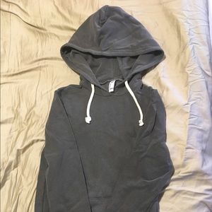 American apparel french terry hoodie grey