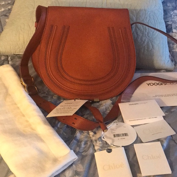Chloe Handbags - RARE CHLOE MARCIE WHISKEY MEDIUM CROSSBODY BAG