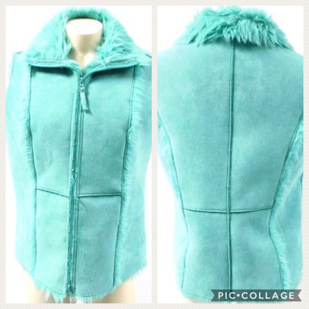 Relativity Faux Suede Zip Up Vest