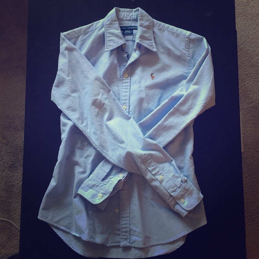 Ralph Lauren Light Blue Button Down Oxford