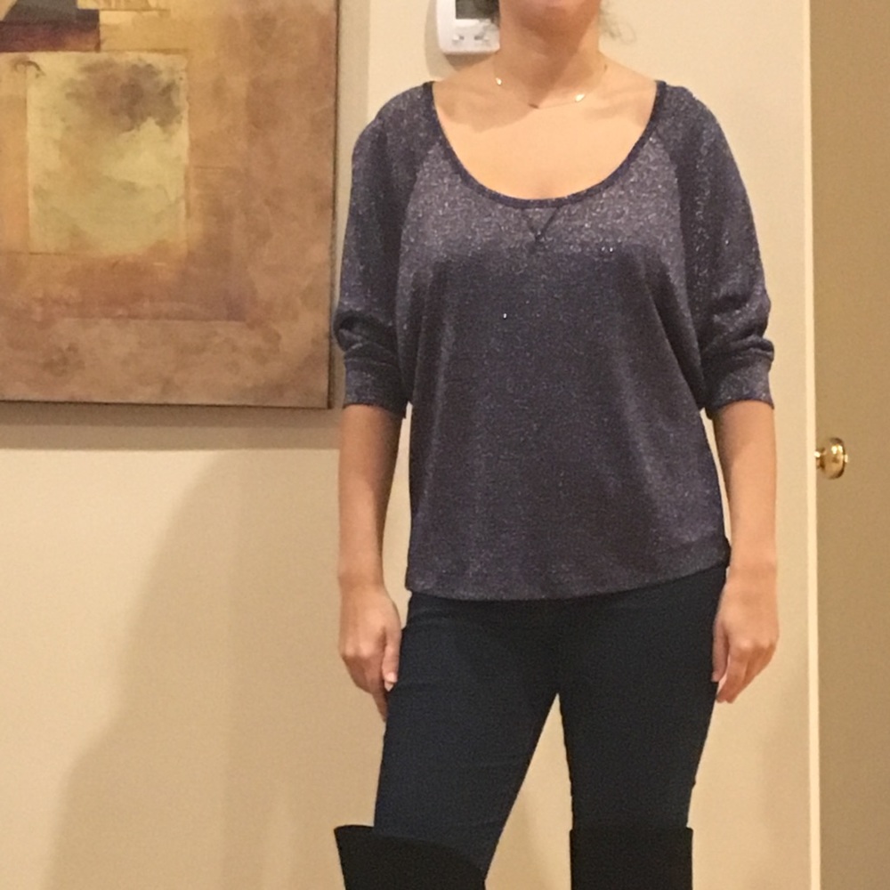 Aqua sparkly top