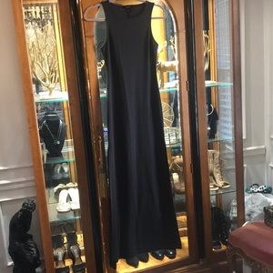 Long dark grey dress