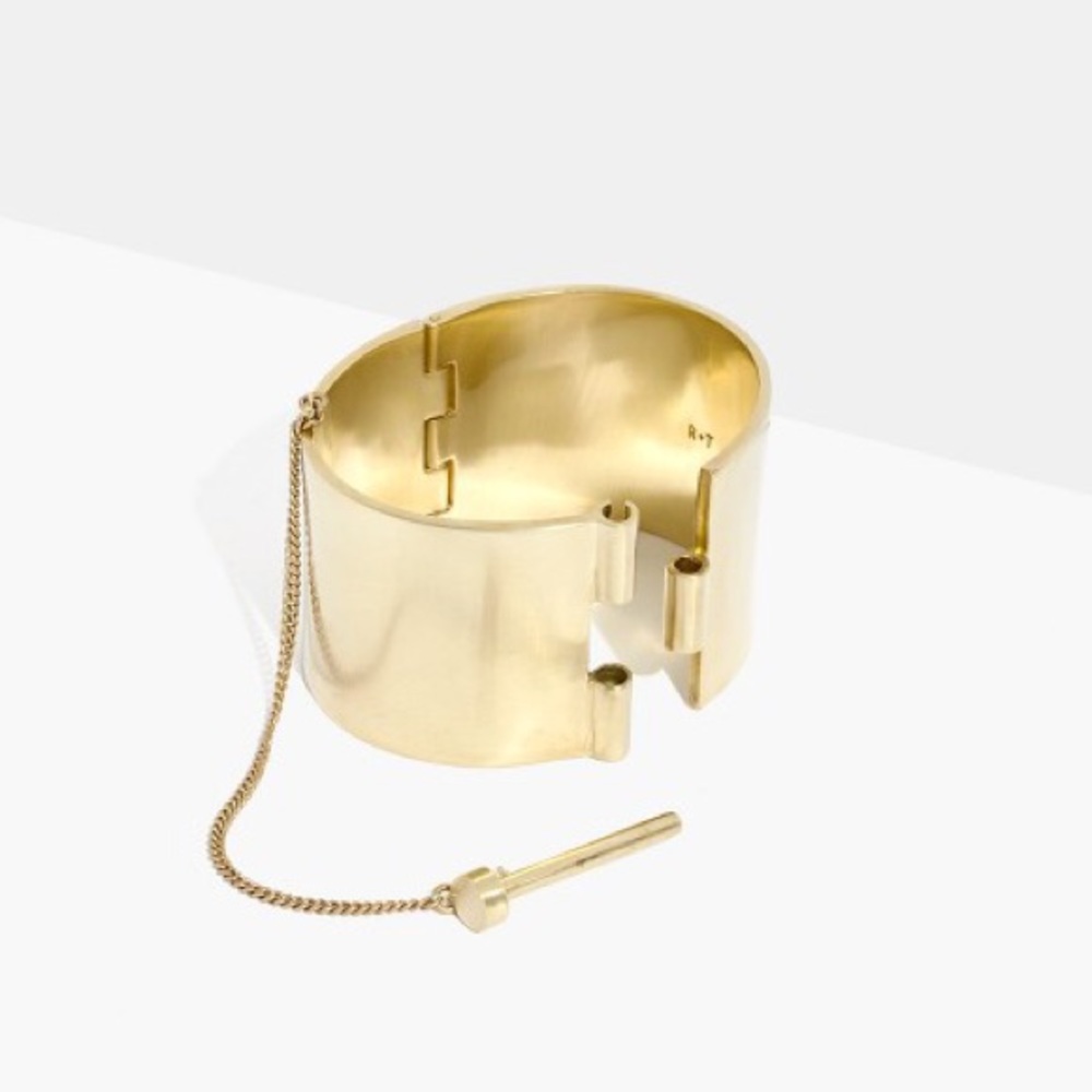 Madewell Rivet & Thread Pin Closure Bracelet