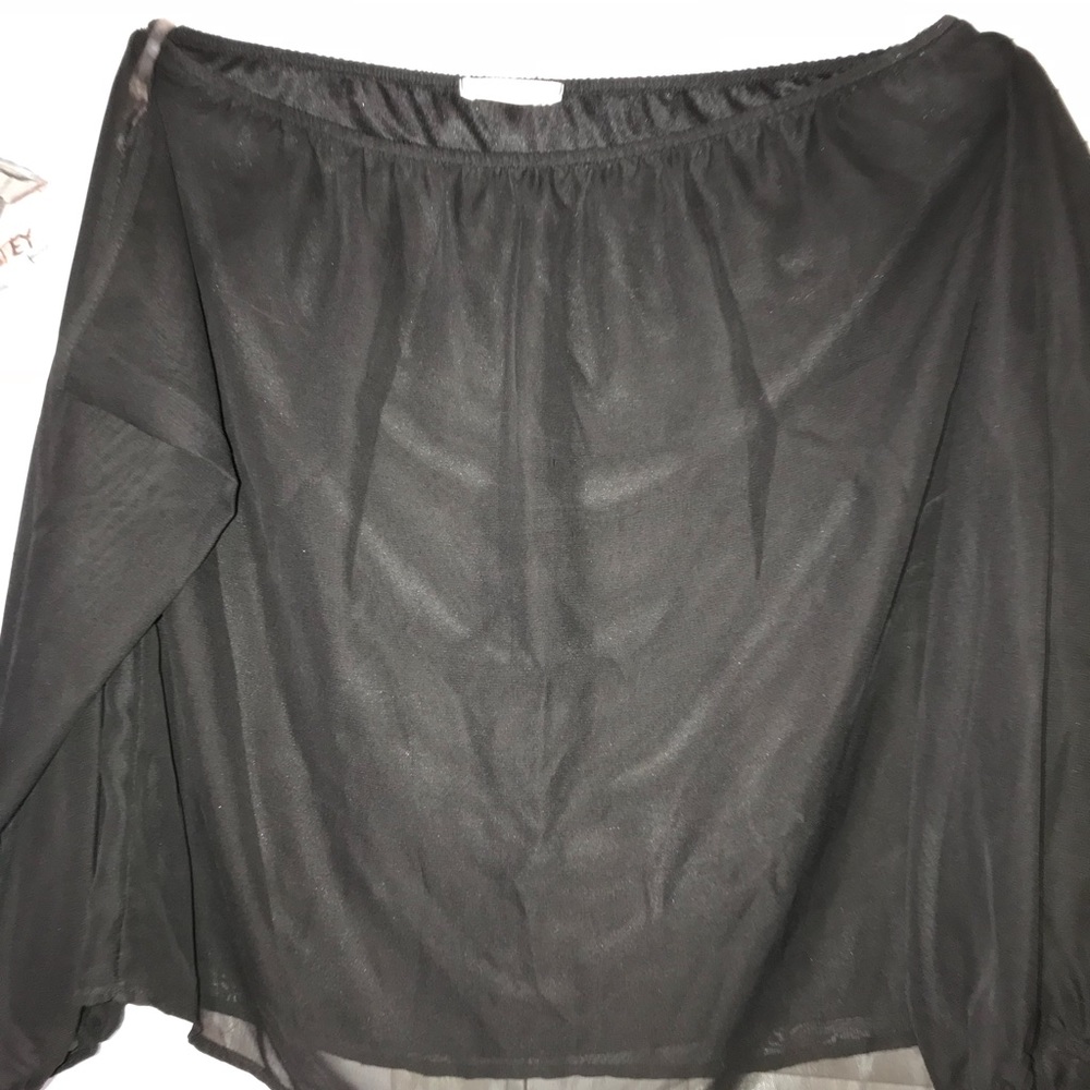 Black off the shoulder top!