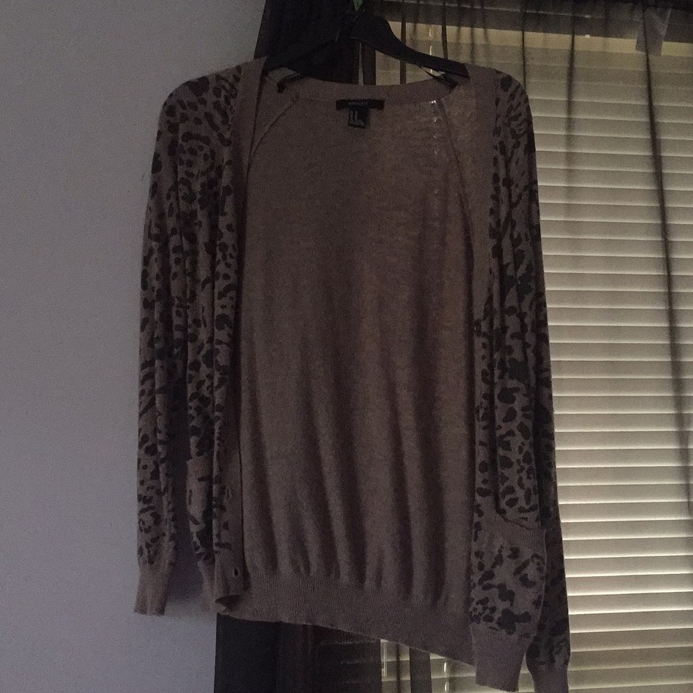 Leopard print cardigan forever 21
