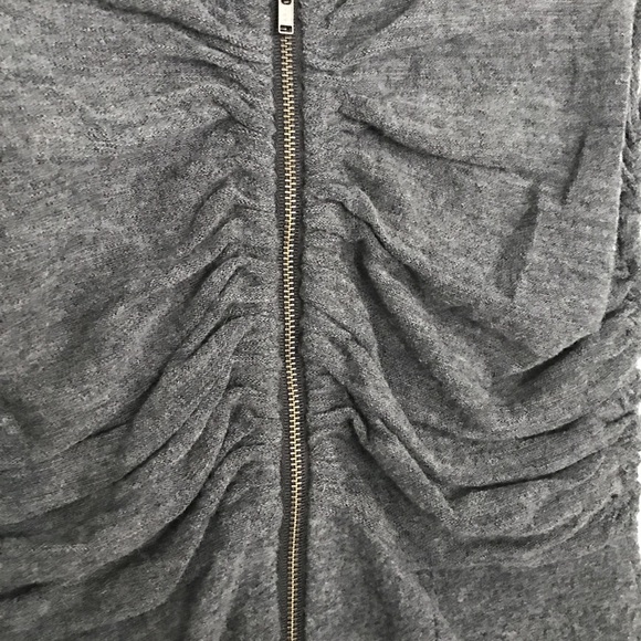 Charcoal heather grey sweater sheath dress - Picture 3 of 4