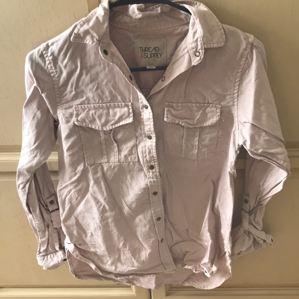 Light Pink Button-Down Shirt (juniors)