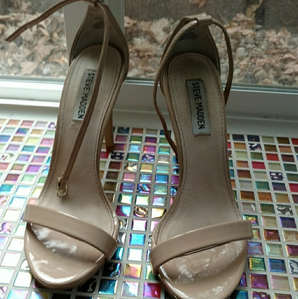 Steve Madden nude & rose gold size 7.5 heels