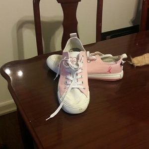 Breast Cancer awareness tennis shoes,  great condi