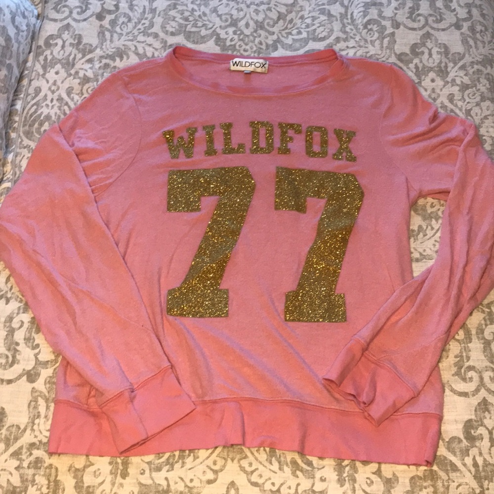 WILDFOX pink with gold sparkle 77
