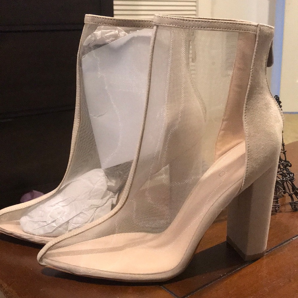 Nude booties