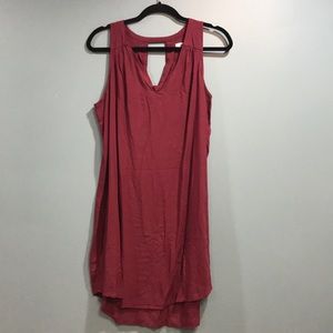 Maroon sleeveless dress
