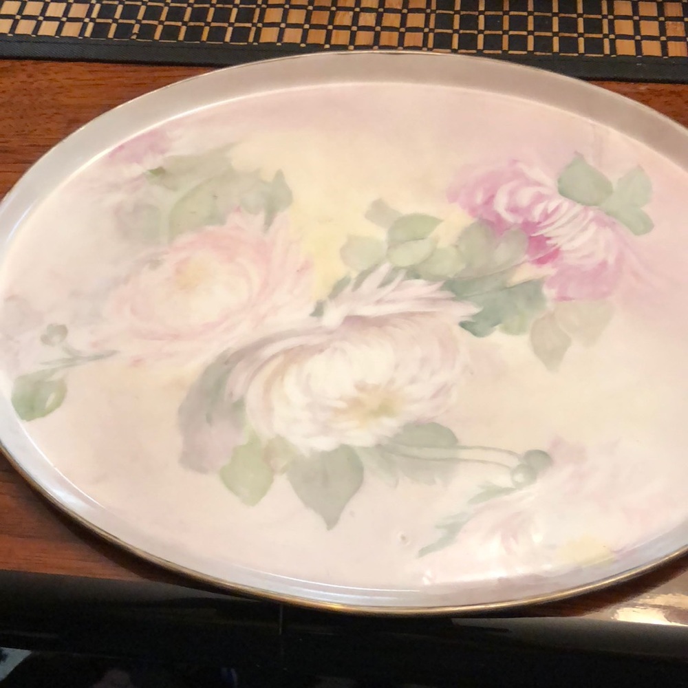 Antique Limoges T&V vanity tray