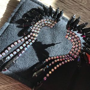 Elizabeth Cole Fringe Mohawk Earrings