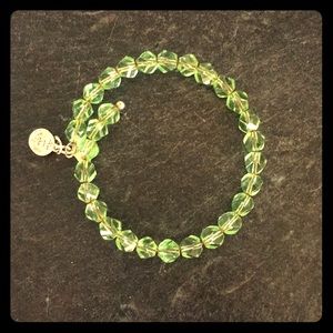 Alex and Annie greeen beaded bracelet