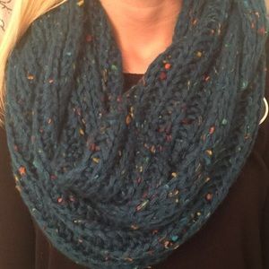 Turquoise Knitted Scarf
