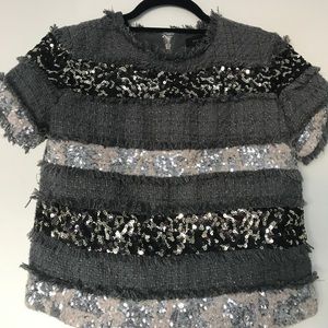 English Rose boucle top, ShopBop Zara - Chic! 💥