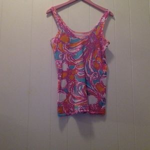 Lilly Pulitzer Printed v-neck Tabbie Tank
