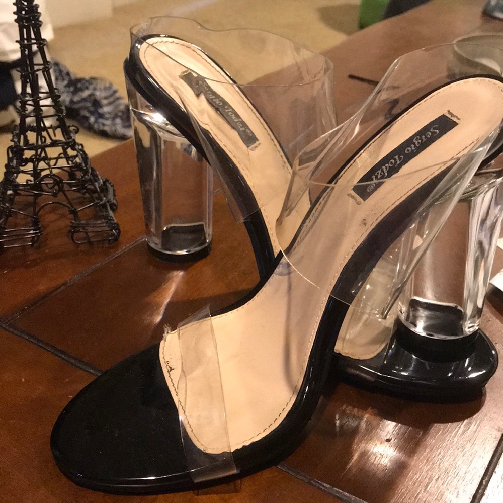 Clear heels