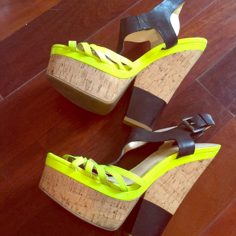 Enzo angiolini shoes sandal platform chunky wedge