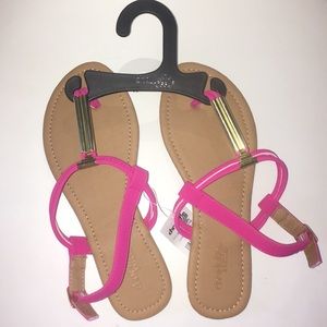 Pink and Gold Sandals