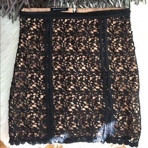 Black lace Kendall & Kylie Mini Skirt