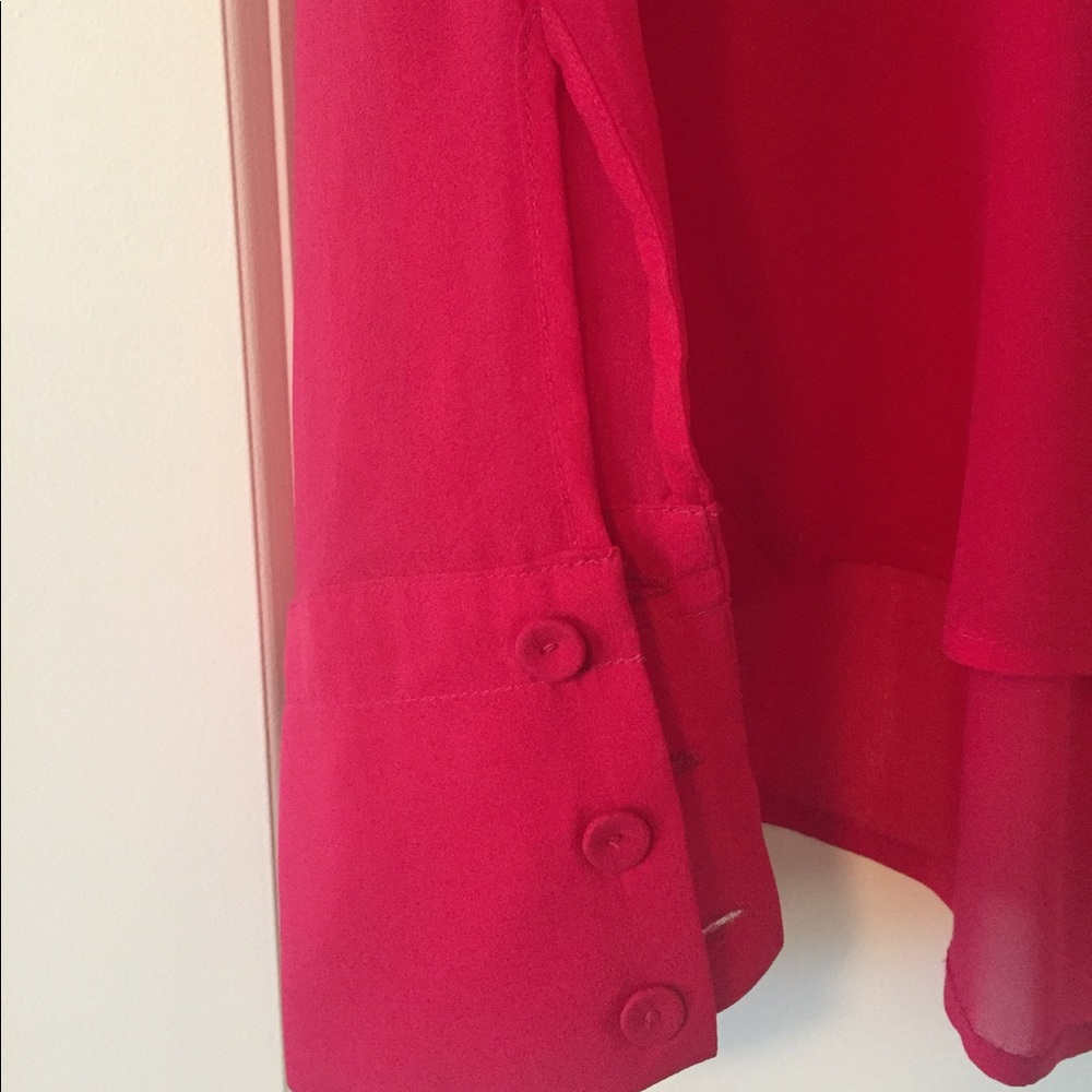 Bcbcmaxazria Camp Shirt, V Neck, Long Sleeve - Picture 2 of 6