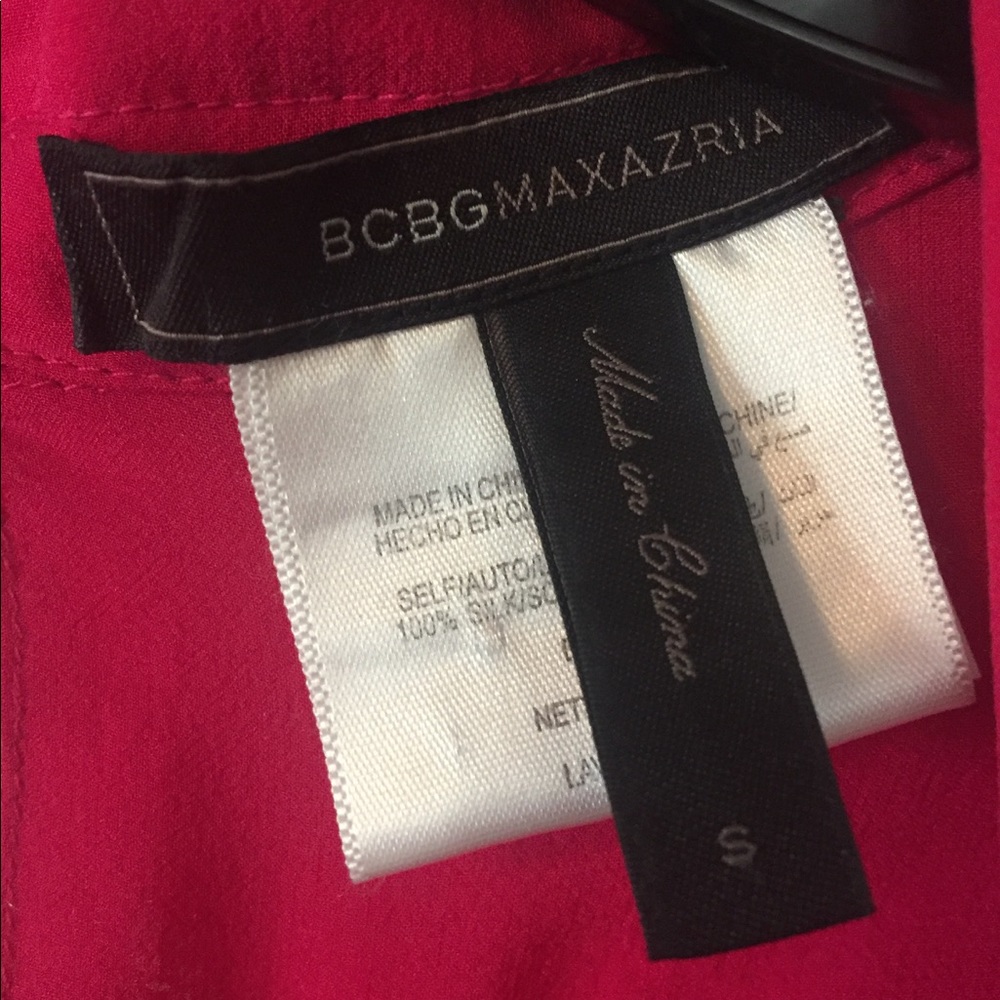 Bcbcmaxazria Camp Shirt, V Neck, Long Sleeve - Picture 4 of 6