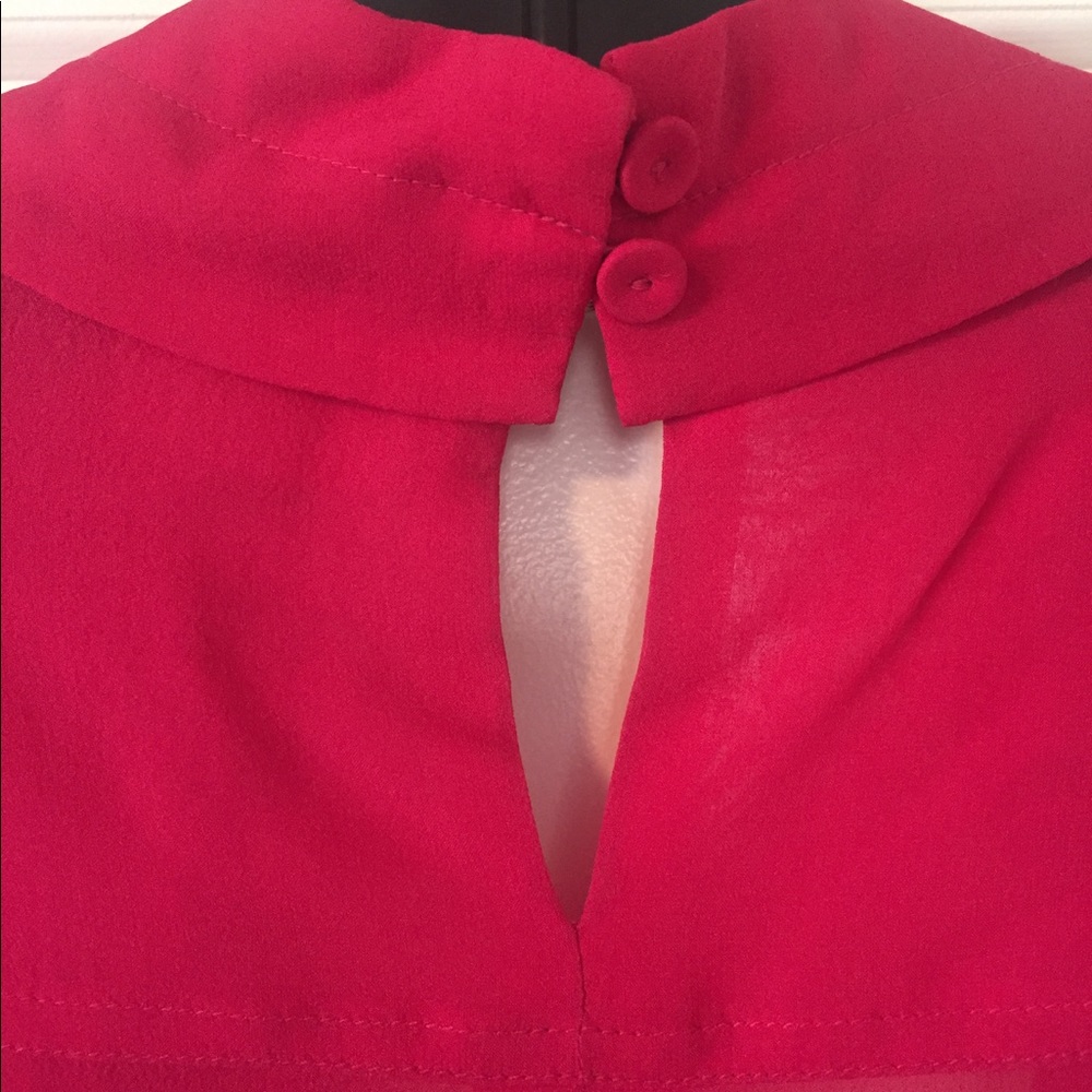 Bcbcmaxazria Camp Shirt, V Neck, Long Sleeve - Picture 5 of 6