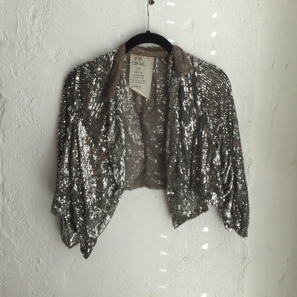 Free People Sequin Jacket