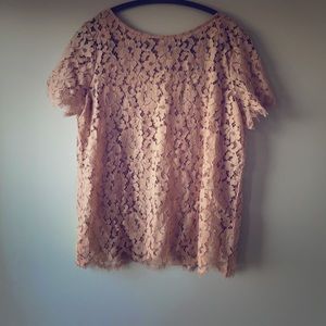 Lace top with tank top