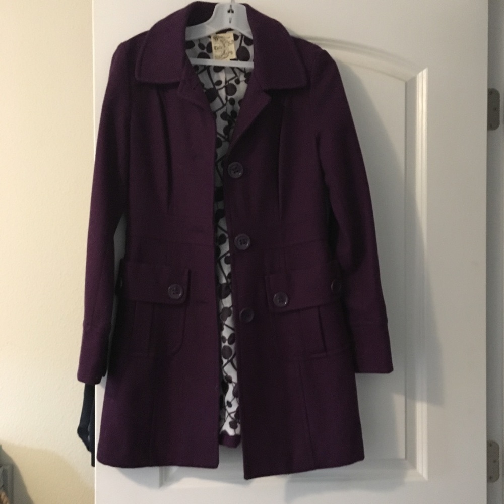 Purple pea coat