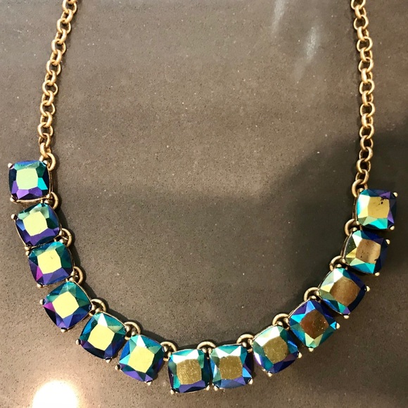 J Crew Iridescent Bib Necklace 