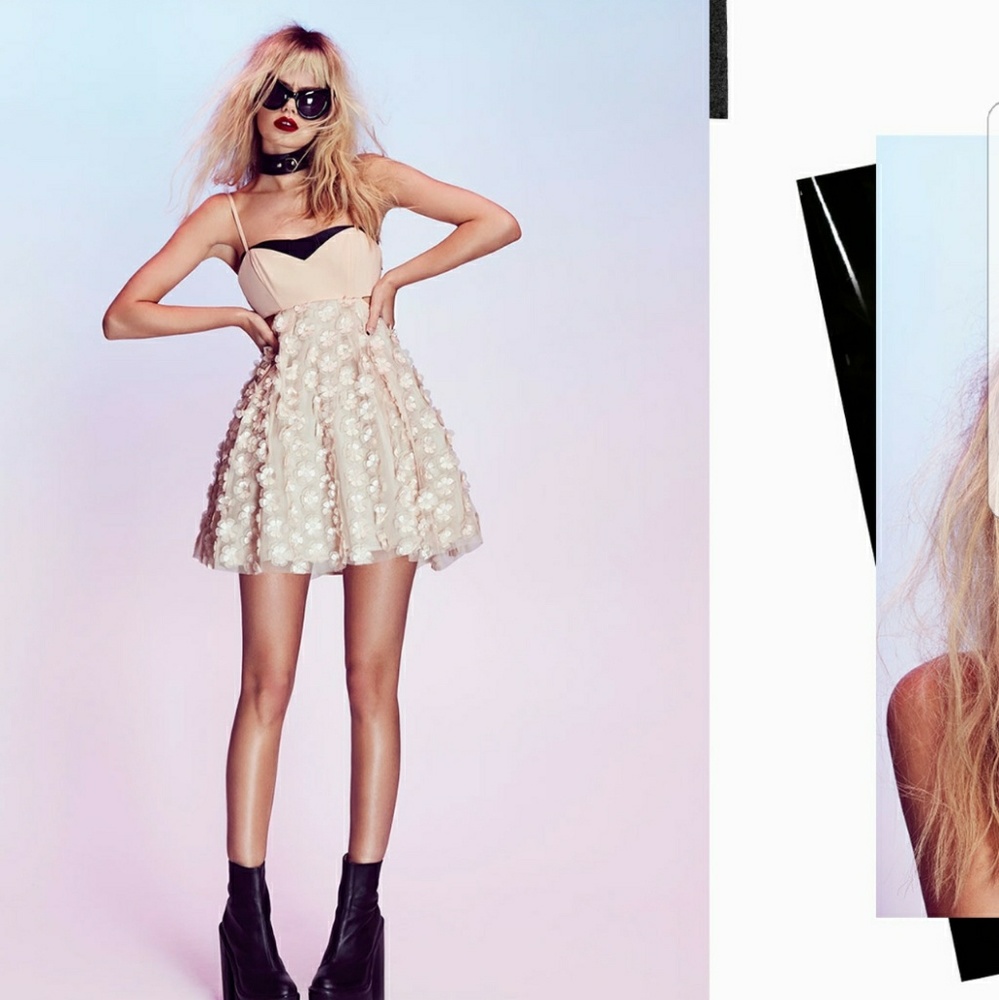 Rare Nastygal Floral Petulant Dress