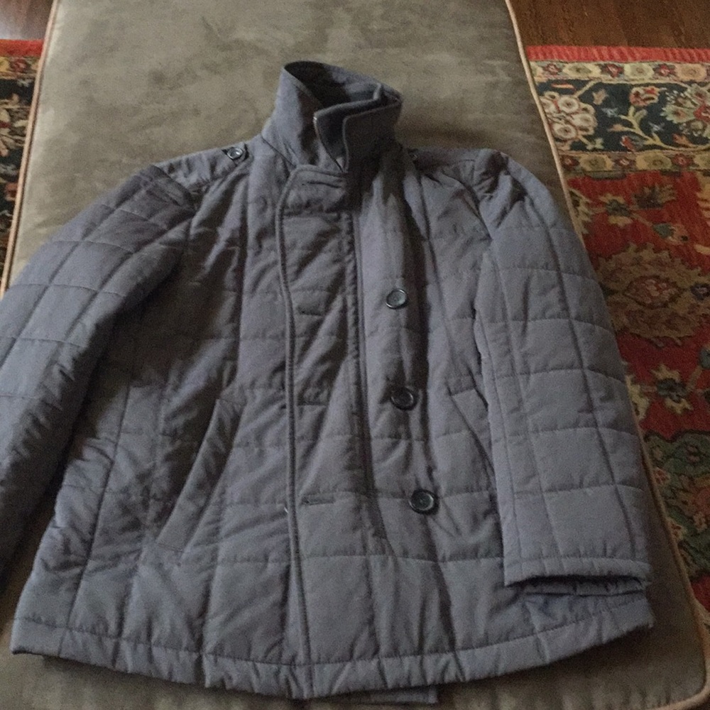 Men's Quilted Gray Banana Republic Coat
