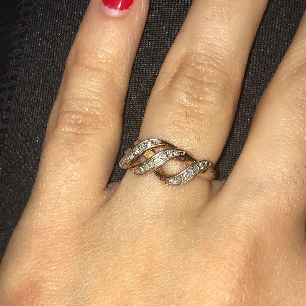10K Ring! from JC Penny! With pink gold in it! 💍