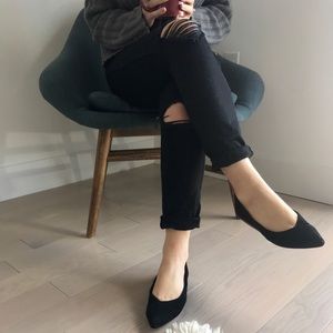 Matt Bernson Anthropologie pointy suede flats