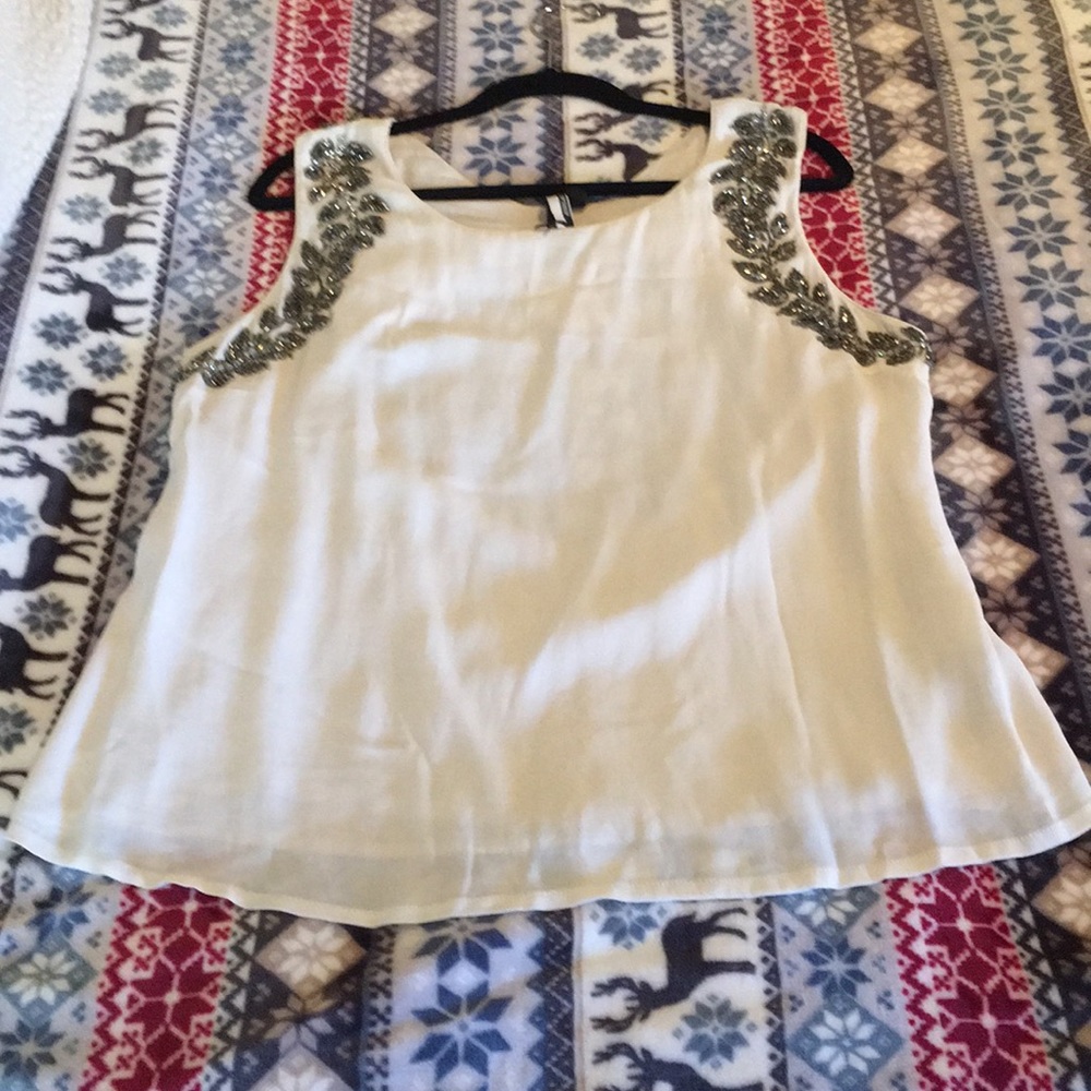 Top shop open back blouse- NWT